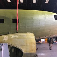 The centre section and fuselage reunited